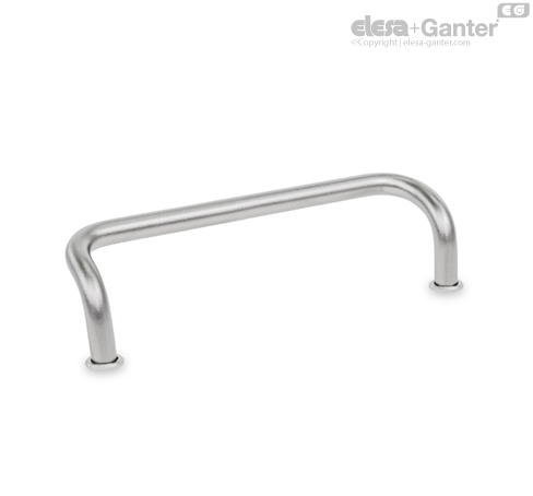 GN 425.1-NI Cabinet U-Handles Stainless steel | Elesa+Ganter